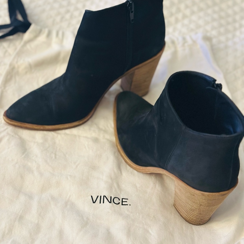 Vince Black Ankle Boots